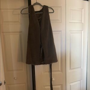 Forever 21 Chocolate Brown Faux Fur Vest